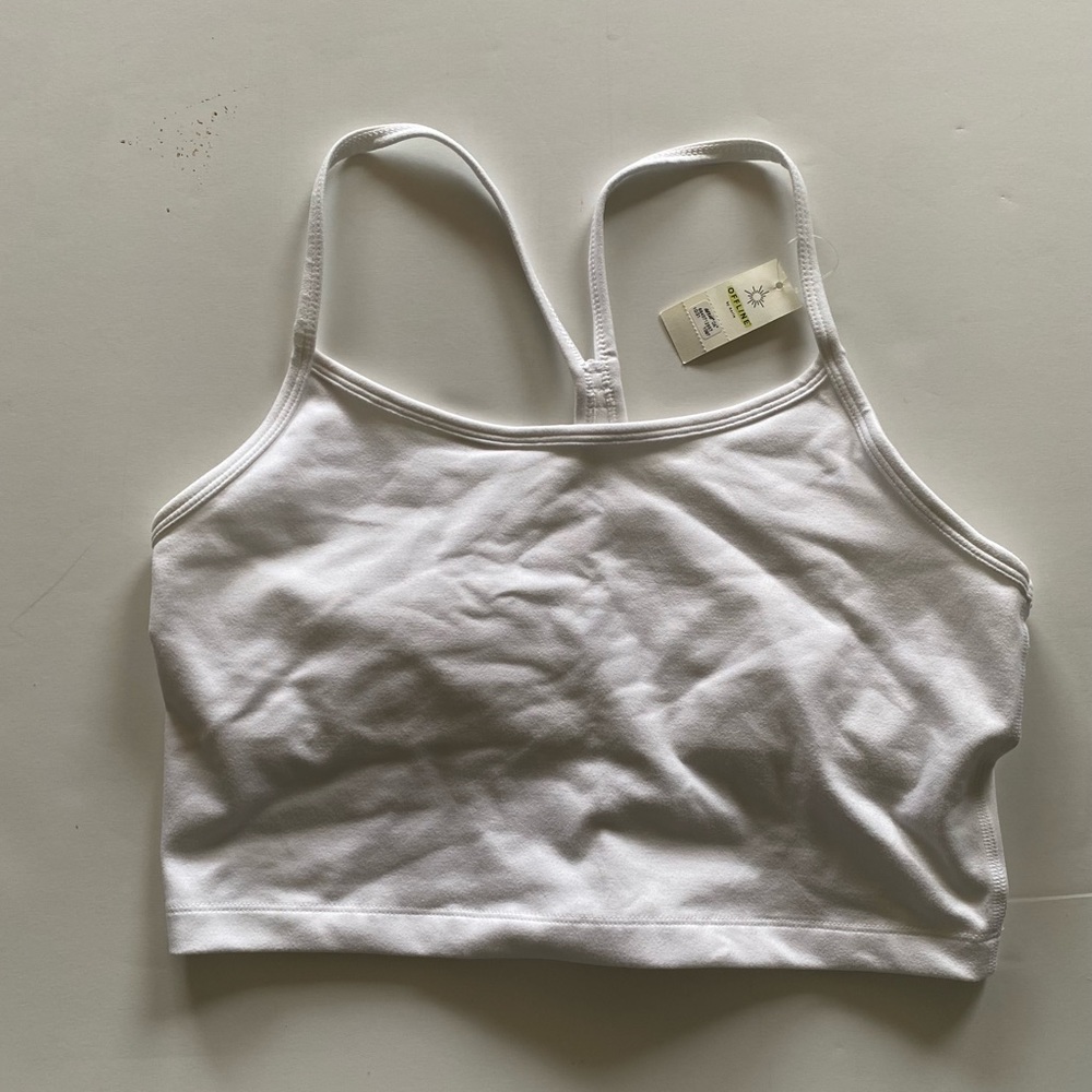 Aerie white cropped tank (NWT)